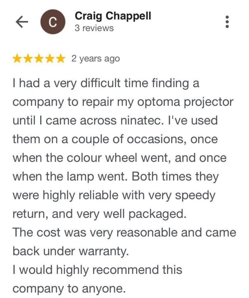 optoma projector repairs craig review